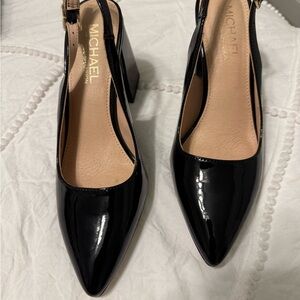 Michael by Michael Shannon Black Patent Leather Heels
